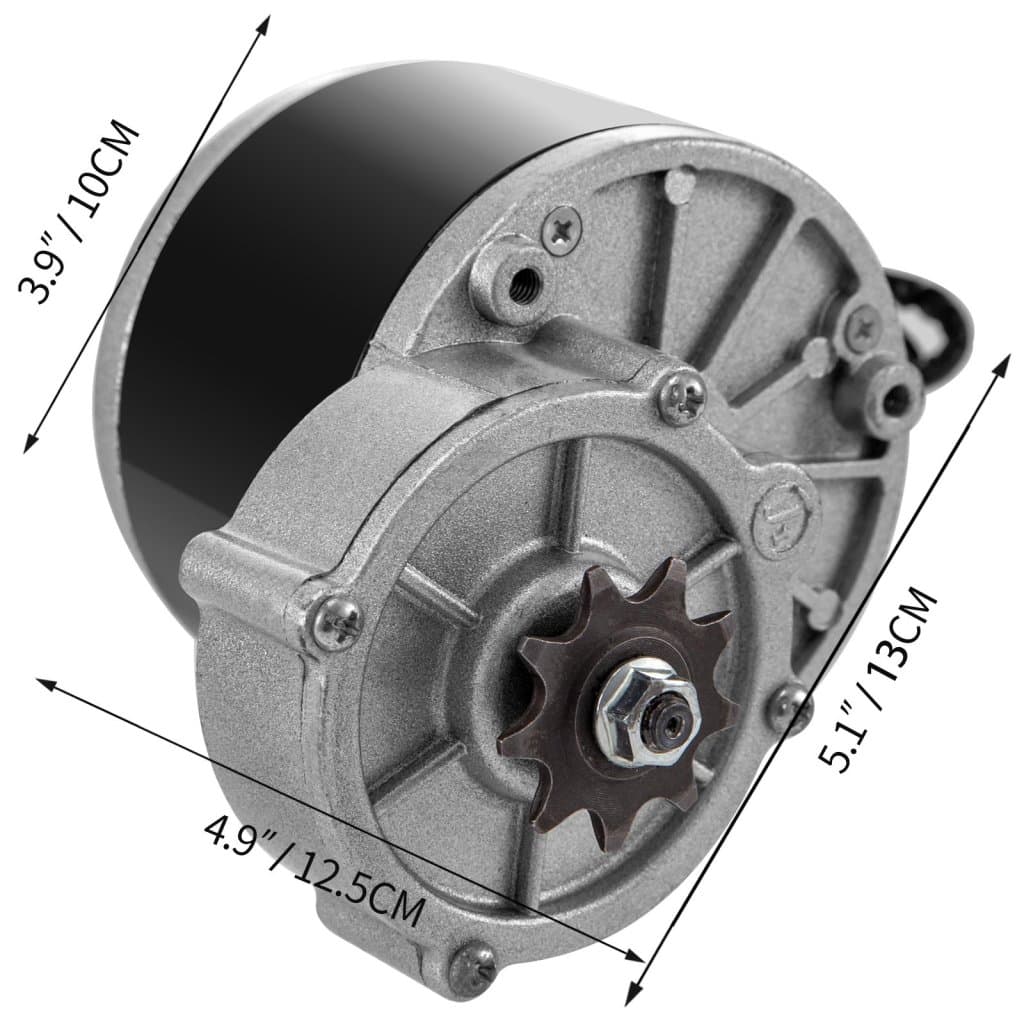 Kartáčovaný motor pro motokáru 24V 250W, redukční převod, sada motoru pro elektrickou skútr s regulátorem otáček, plynovou rukojetí, řetězem, stejnosměrným motorem pro jízdní kolo, mini motokáru