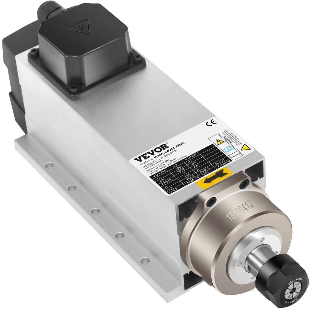 Vzduchem chlazený vřetenový motor 4 kW 2220 V ER20 pro CNC gravírku a frézku