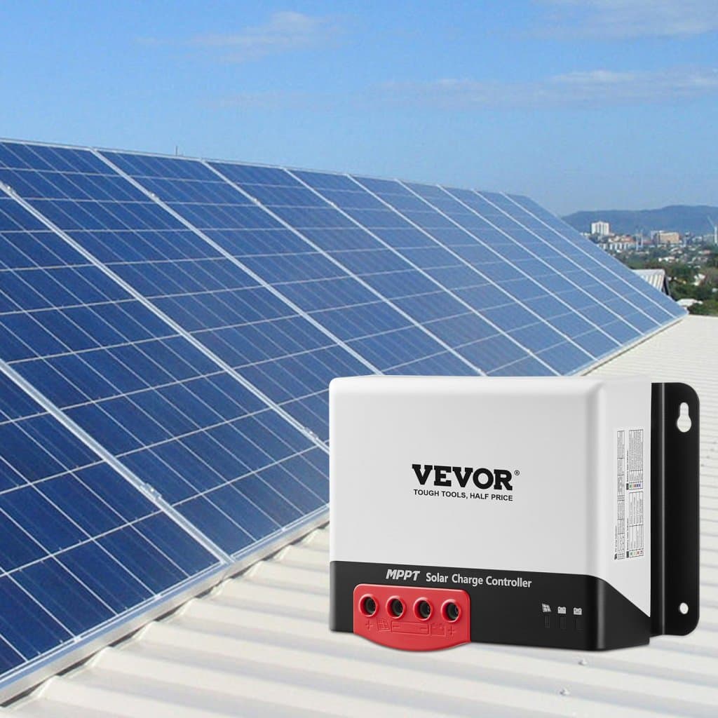 MPPT solární regulátor nabíjení 30A, automatické DC vstupy 12V/24V, nabíjecí regulátor solárního panelu s modulem Bluetooth, nabíjecí účinnost 98% při nabíjení uzavřených (AGM), gelových, tekutých (zalévaných) a lithiových baterií