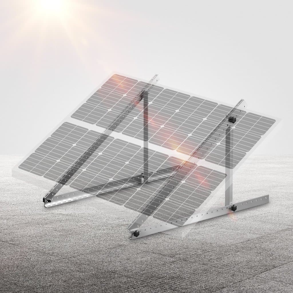 Montážní držáky pro solární panely 45 palců, nastavitelné držáky náklonu 0–90°, sada 2 ks