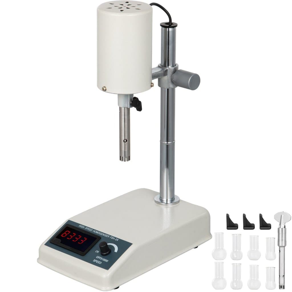 Vysokorychlostní homogenizátor 1000 ml, 200 W, regulovatelný digitální displej, FSH-2A, mechanický homogenizátor, dispergátor, emulgátor, laboratorní homogenizátor s nízkou hladinou hluku, pro emulgace