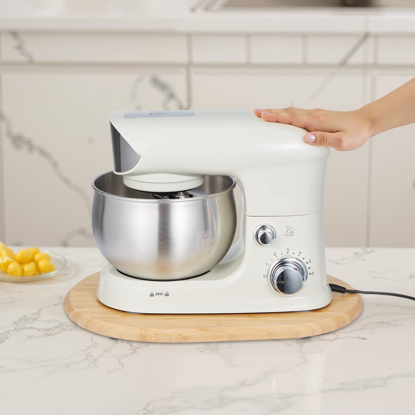 Posuvník mixéru oválný 15,7 x 11,1 palce pro stojanový mixér s výklopnou hlavou o objemu 5,5–8 qt