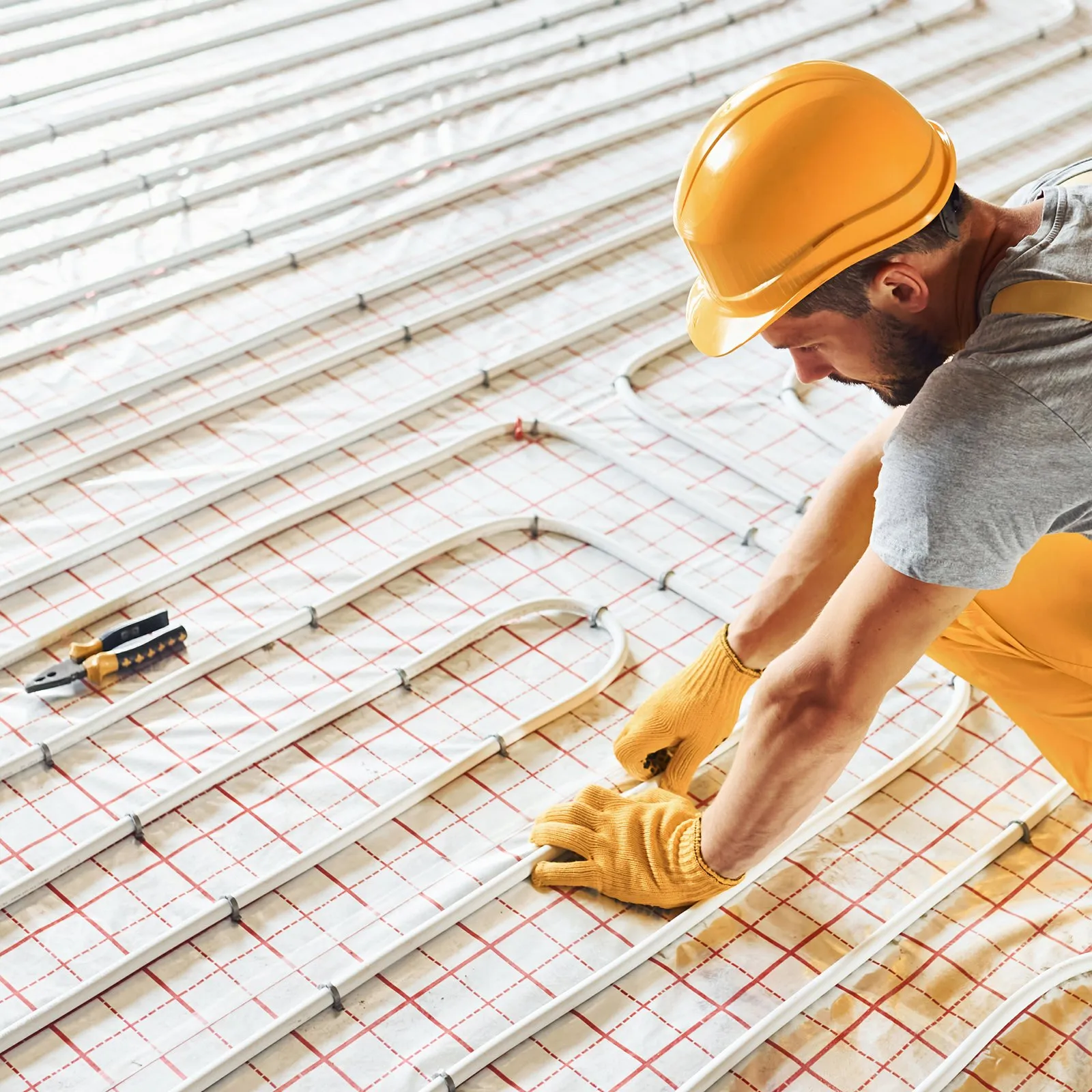 PEX-AL-PEX trubka, 300 m, průměr 16 mm, hliníko-plastová kompozitní trubka, kyslíková bariéra, PEX trubka pro podlahové vytápění, tloušťka 2 mm, instalace topení pro podlahové vytápění, vnitřní hliníková vrstva, PEX trubka