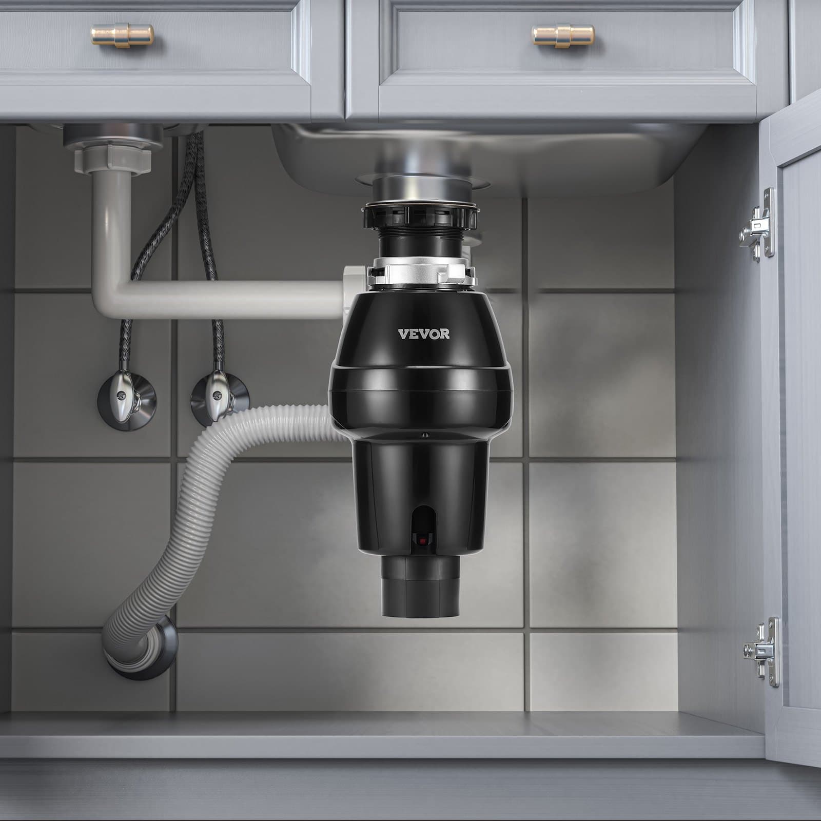 Drcič odpadu 3/4 HP, trvalý drtič potravinového odpadu, 3930 ot./min, EZ Connect
