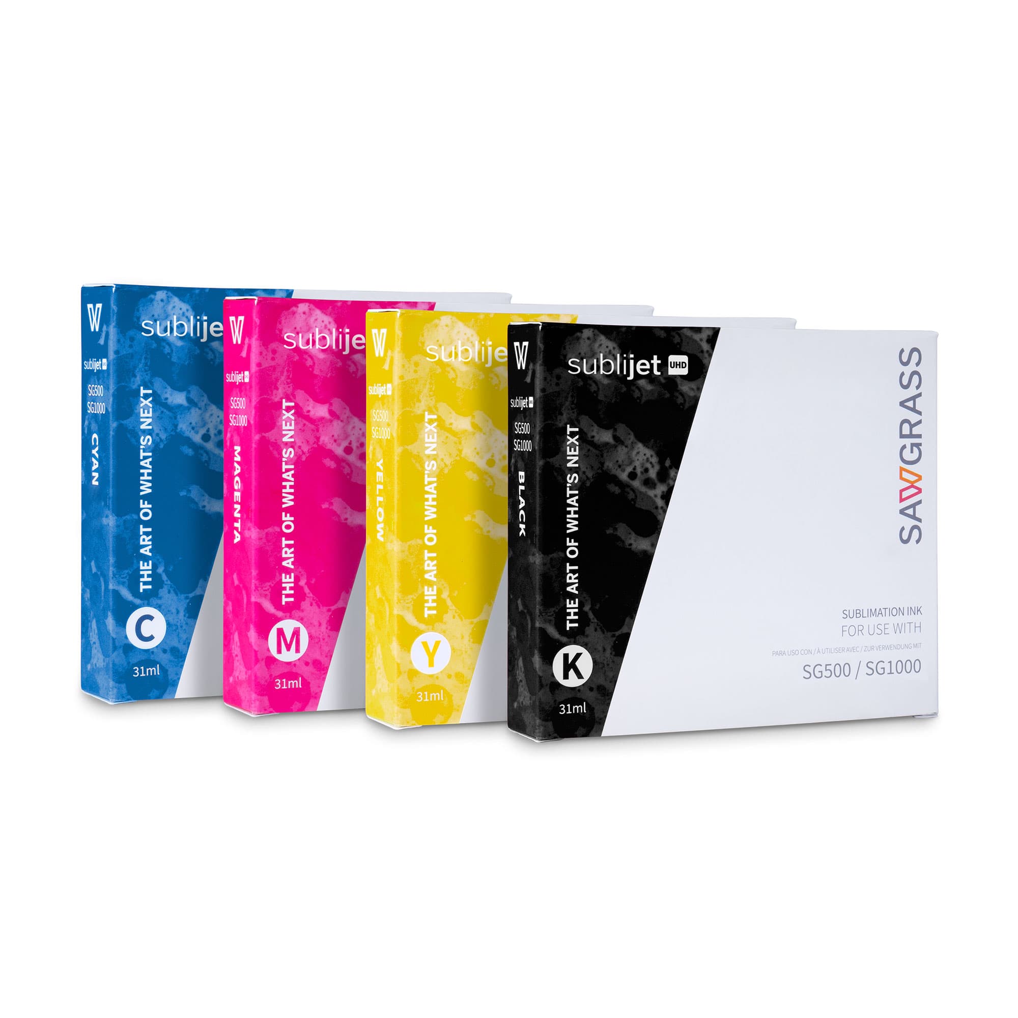 SubliJet UHD pro Virtuoso SG-500/1000, kartuše 31 ml, různé barvy