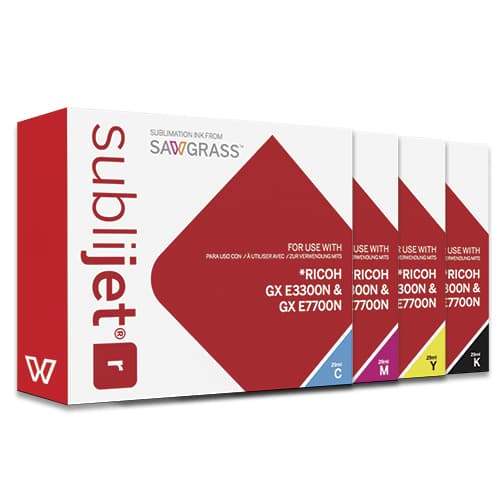 SubliJet-R pro Ricoh GXe2600/3300N/7700N, 29ml kazety, různé barvy