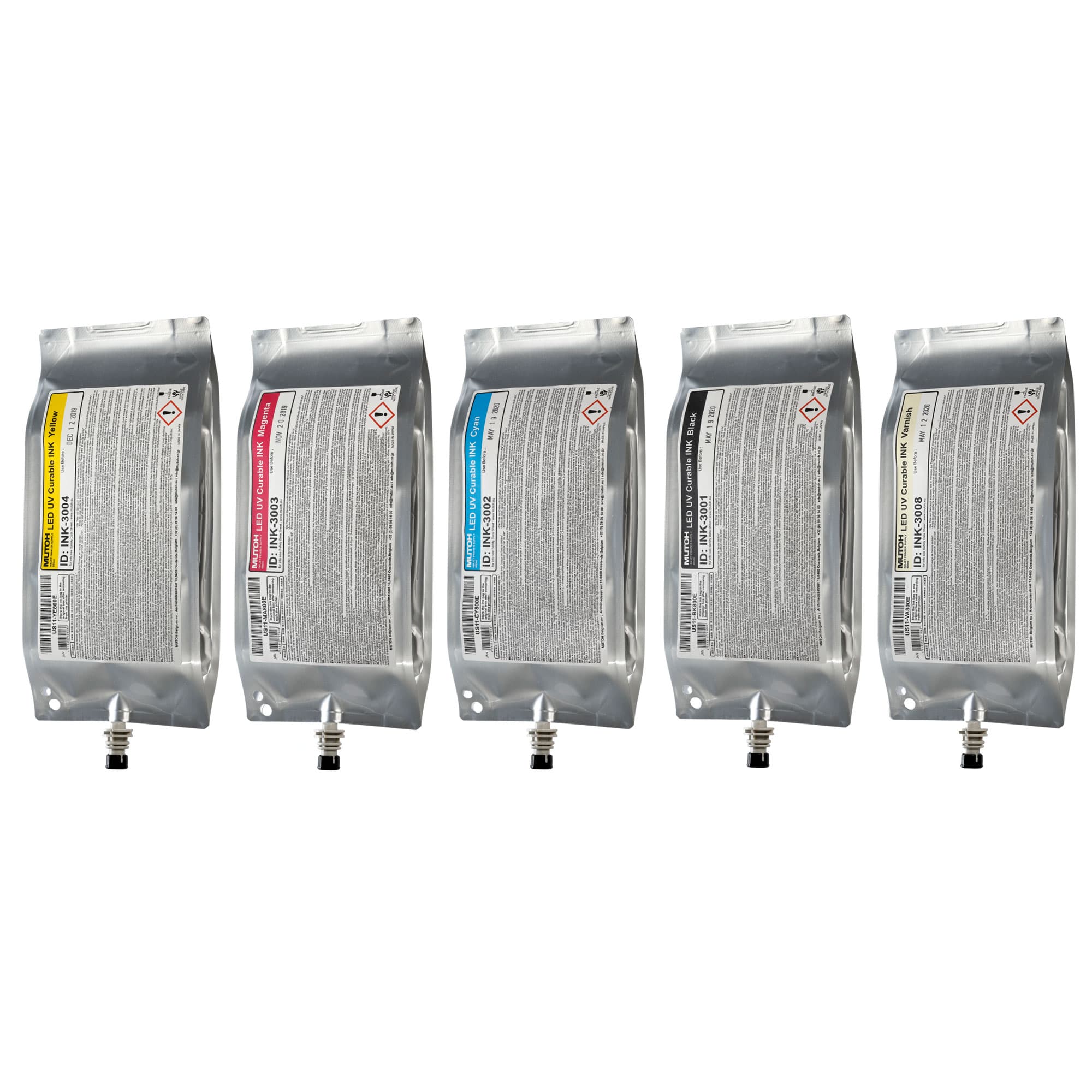 US11 Flex LED UV inkoust, různé barvy, balení 800 ml inkoustu