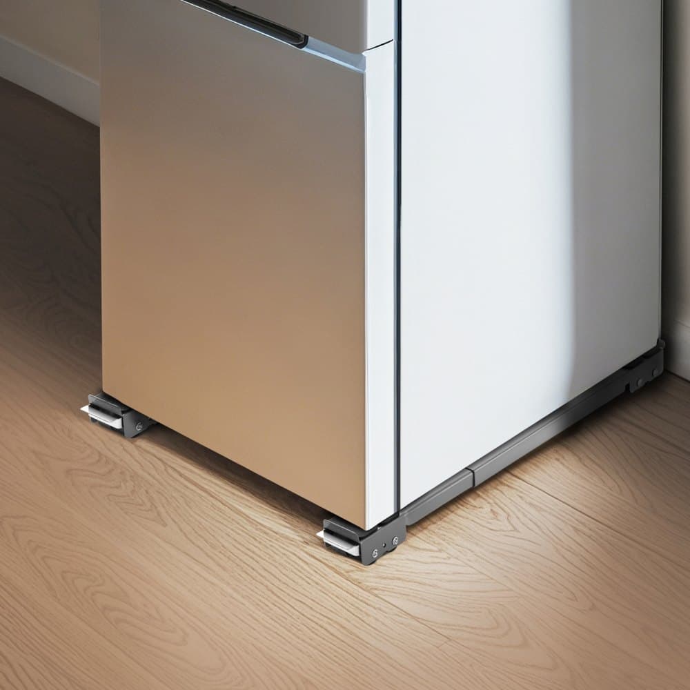 Válečky na spotřebiče pro vysoké zatížení, nosnost 150 kg, mobilní vozík na nábytek s nastavitelnou základnou pro pračku a sušičku, výsuvná kolečka pro snadné přemisťování praček, šedá