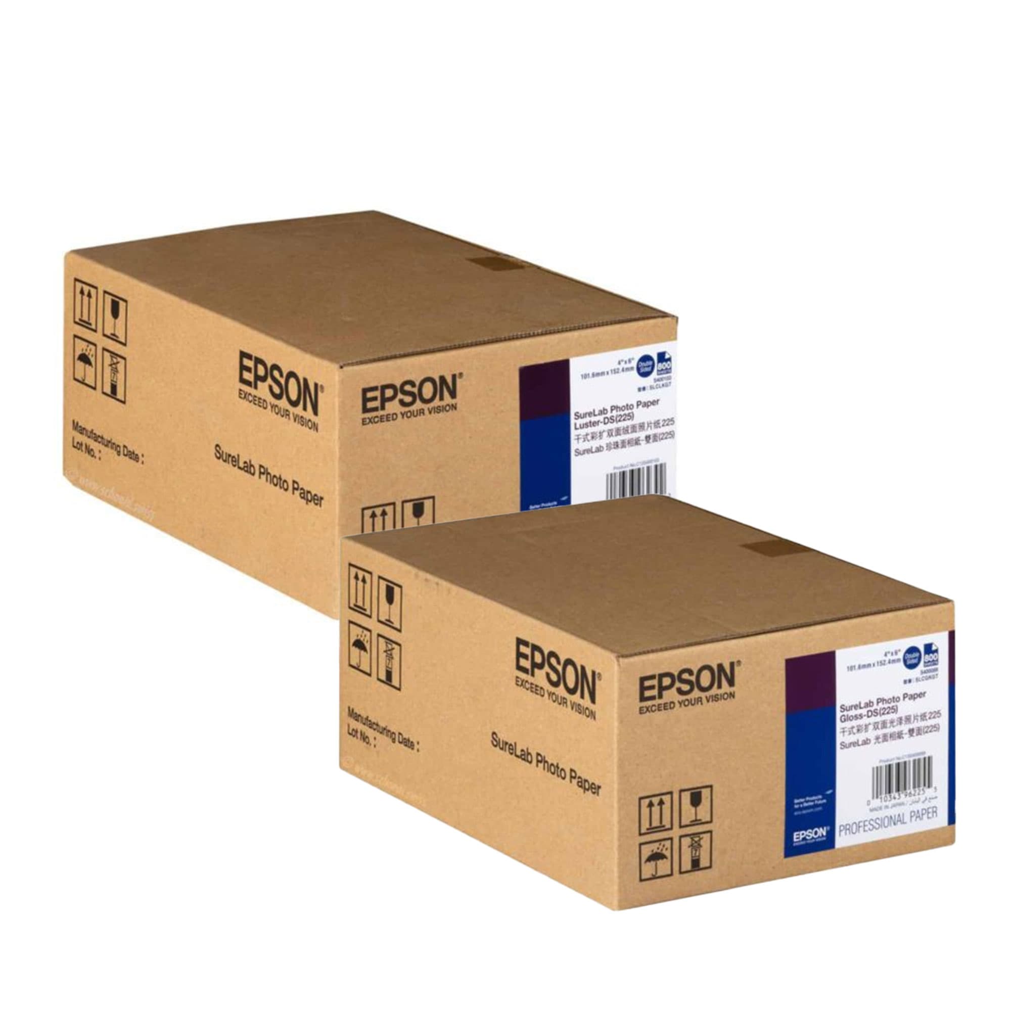 Fotografický papír SureLab 225 g/m², oboustranný, rozměr 10 x 15 cm, dělené verze