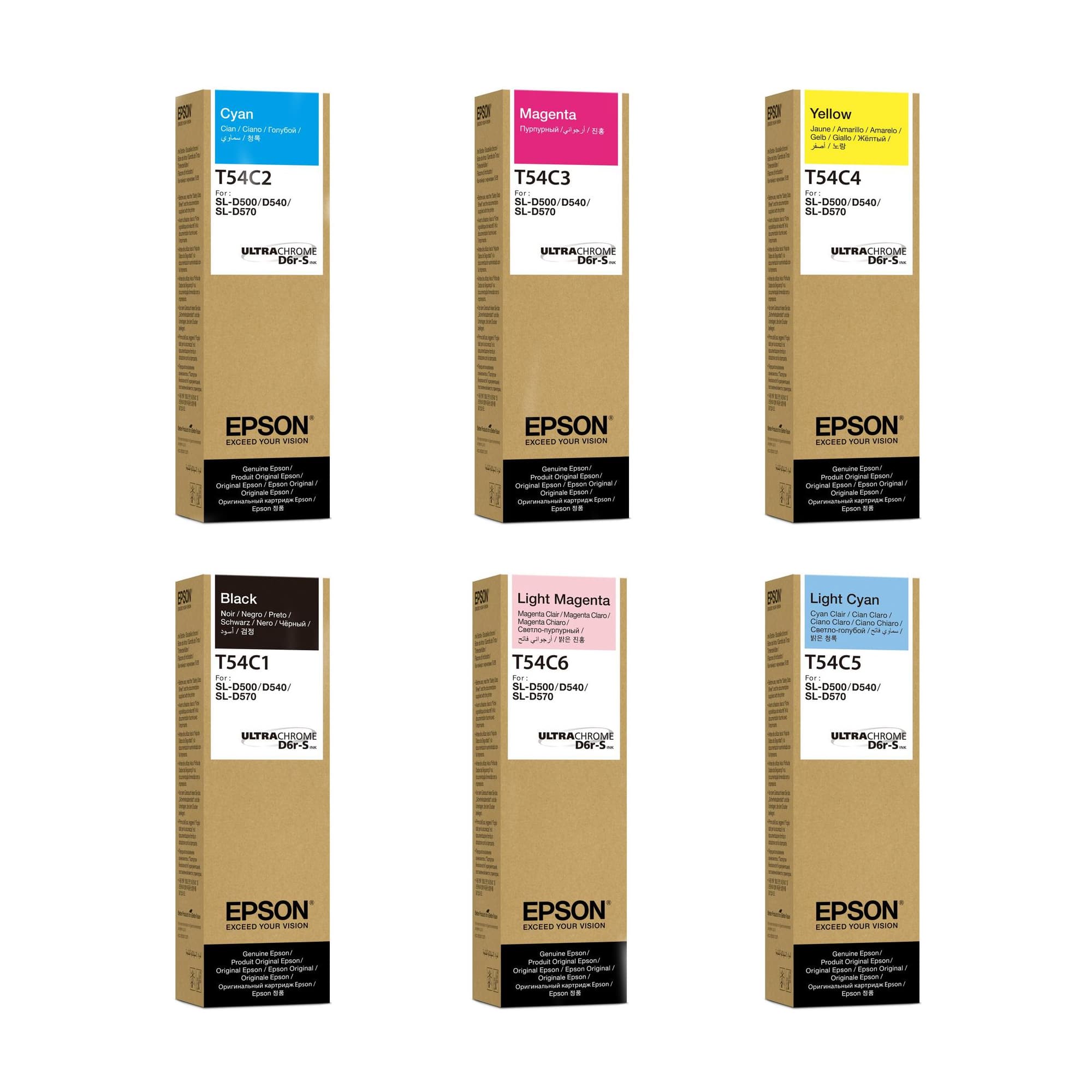 Epson UltraChrome® D6r-S, pro SureLab SL-D500, lahvička 70 ml, různé barvy