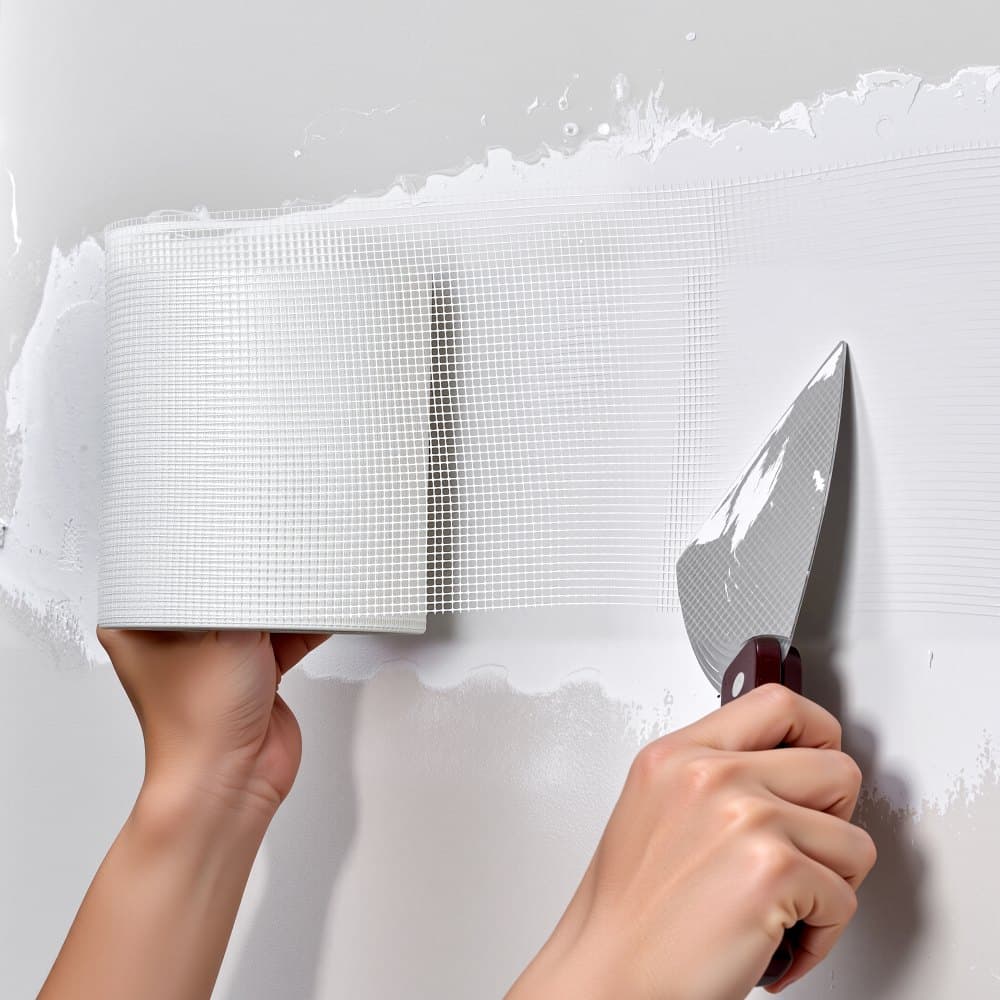 Síťová páska na sádrokarton, 150 mm šířka x 30 m délka, samolepicí sklolaminátová spárovací páska na sádrokarton, 12 rolí, záplata na sádrokarton pro snadnou opravu prasklin v sádrokartonovém stropu, pro dosažení hladkého a rovného povrchu stěny