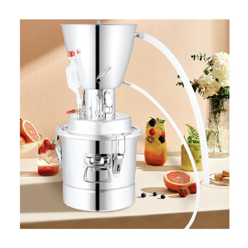 Sada na destilaci vody 13 gal/50 l, domácí destilátor obsahuje 304 nerezovou trubku, oběhové čerpadlo, vestavěný teploměr a výstupní port