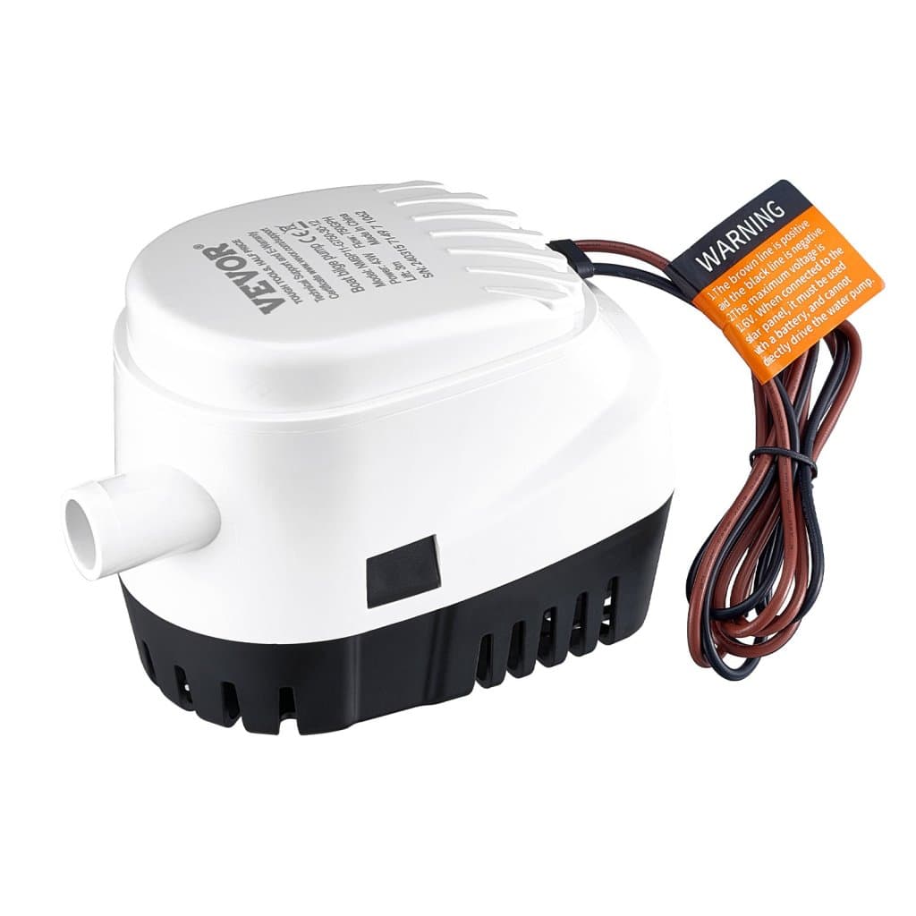 Ponorné čerpadlo do lodí, automatické ponorné čerpadlo do lodí s plovákovým spínačem, 1100 GPH, průměr výtoku 29 mm, elektrické čerpadlo do lodí, jezírek, bazénů a sklepů
