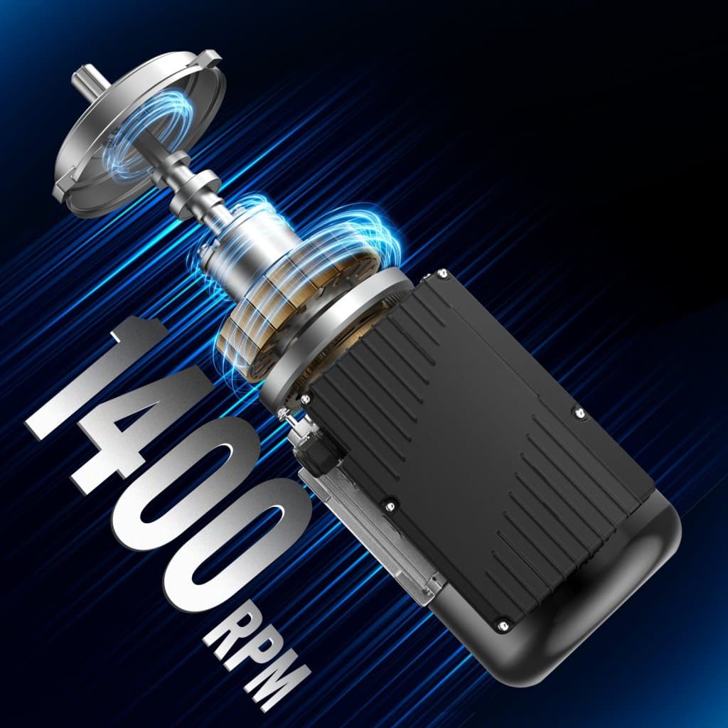 Elektromotor 0,55 kW 1400 ot./min. AC 220~240 V 4,5 A 1 fázový 19mm hřídel s perem