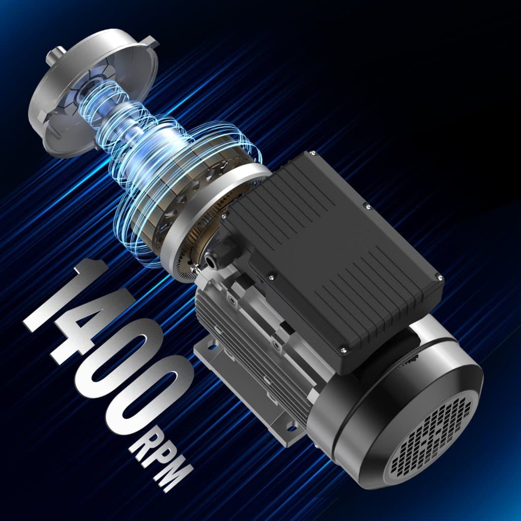 Elektromotor 1,5 kW 1400 ot./min. AC 220~240 V 9,85 A 1 fázový 24mm hřídel s perem