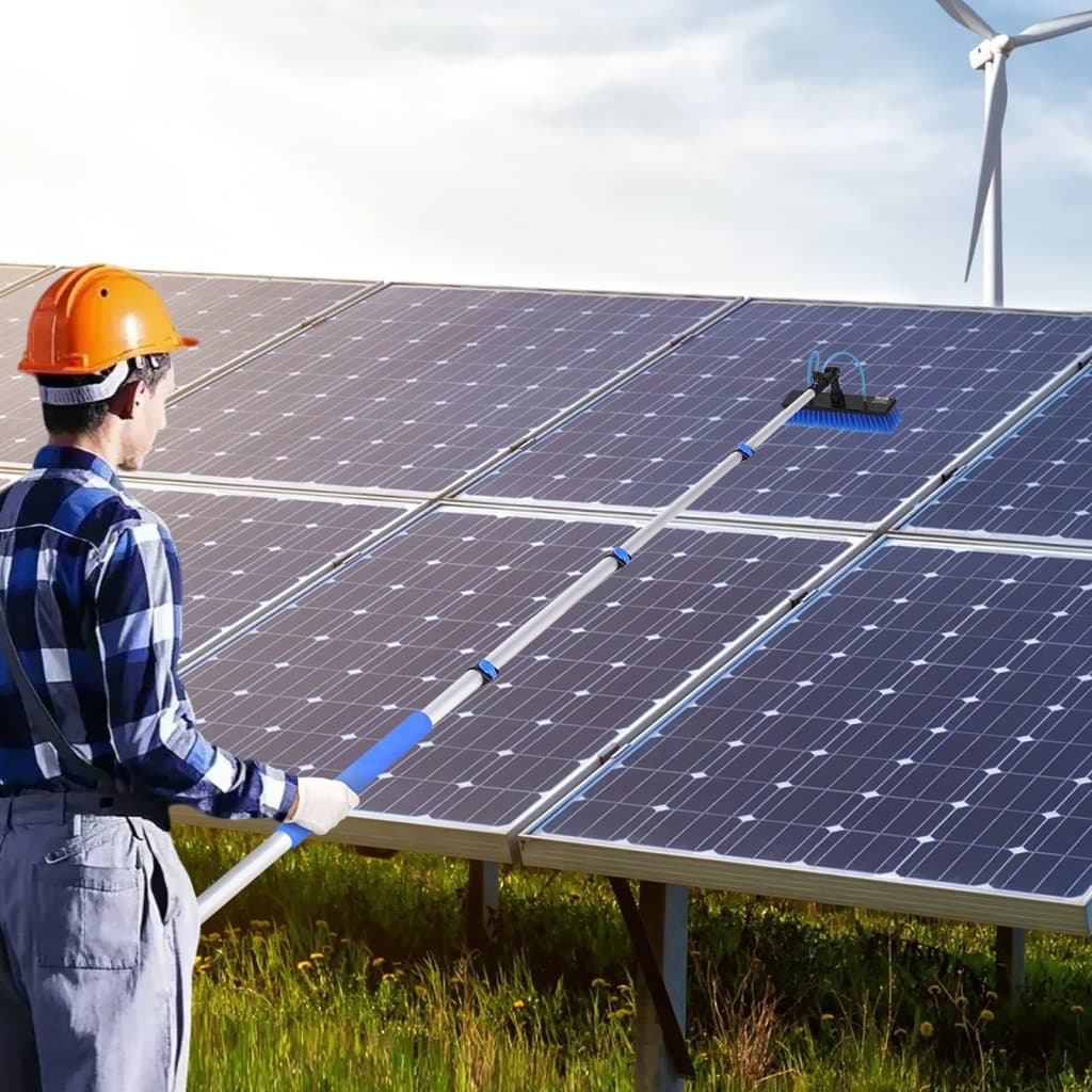 Sada vodních tyčí, čisticí tyč na solární panely 3,6 m s vysouvací rukojetí