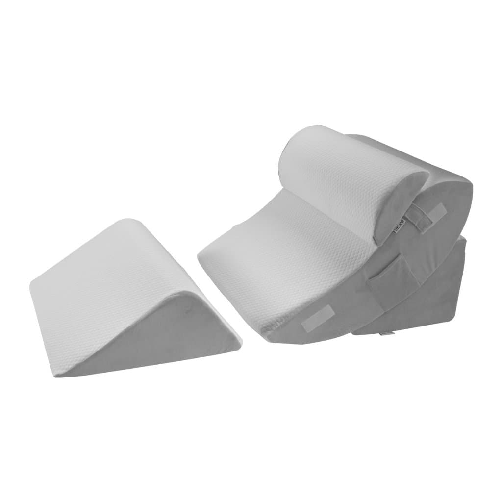 Ortopedický klinový polštář 4 ks, nastavitelný pro spaní s gastroezofageálním refluxem, zadní část nohy, krk
