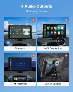 Autorádio s dotykovým displejem CarPlay 9 pro Apple a Android, přední/ zadní kamera - miniatura 9