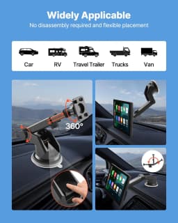 Autorádio s dotykovým displejem CarPlay 9 pro Apple a Android, přední/ zadní kamera - miniatura 11