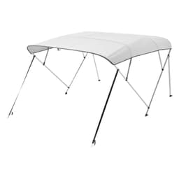 4 bimini střešní plachty pro příďovou loď, 96" délka x 85"-90" šířka x 54" výška, markýza, světle šedá - miniatura 5