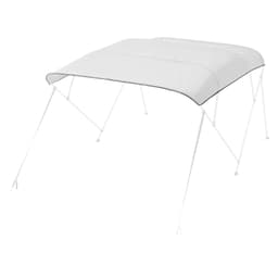 Bimini střecha pro příďovou loď, 4 oblouky, 96" délka x 91"-96" šířka, vyměnitelná markýzová střecha, světle šedá - miniatura 4