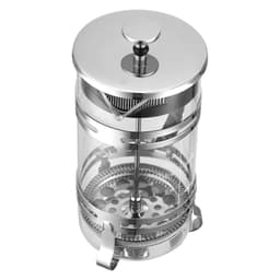 French press 1 l, borosilikátové sklo, stříbrný - miniatura 3