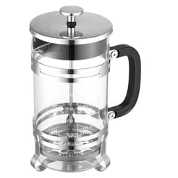 French press 1 l, borosilikátové sklo, stříbrný - miniatura 4