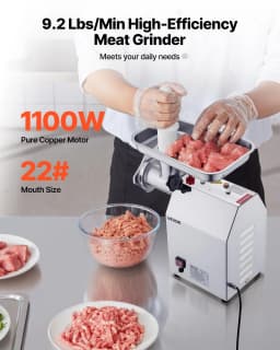 Elektrický mlýnek na maso 9,2 lb/min. pro plnění klobás - miniatura 6