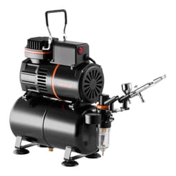 Sada airbrushů, vzduchový kompresor 1/6 KM, koncovka airbrushu, hadice, nádrž - miniatura 3
