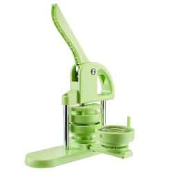 Stroj na výrobu knoflíků, 32 mm / 58 mm 2 v 1, plastový stroj na výrobu připínaček s 200 díly na knoflíky, vykružovač kruhů a kouzelná knížka, zesílená ergonomická rukojeť, pro DIY odznaky, personalizované připínačky, zelený - miniatura 12