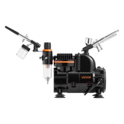 Sada airbrushů, vzduchový kompresor 1/6 KM, 3 airbrushy, 3 koncovky, barva - miniatura 4