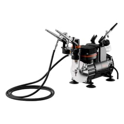 Sada airbrushů, vzduchový kompresor 1/6 KM, 3 airbrushy, 3 koncovky, barva - miniatura 12
