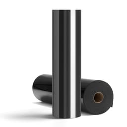 HTV vinylová fólie pro teplotní potisk, rolka pro žehlení, 304,8 x 21336 mm, lesklá, černá - miniatura 4