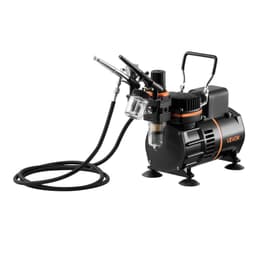 Sada aerografů, vzduchový kompresor 1/6 HP, 3 aerografy, 3 trysky, 2 ventilátory - miniatura 12