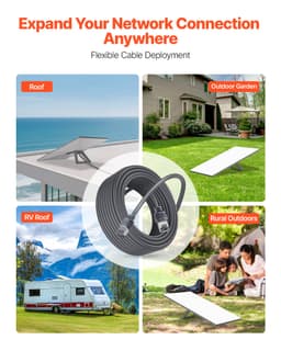 Prodlužovací kabel Starlink Gen 3 100 stop / 30,48 m Standardní generace 3 1200 Mbps 24 AWG / 0,25 mm² - miniatura 10