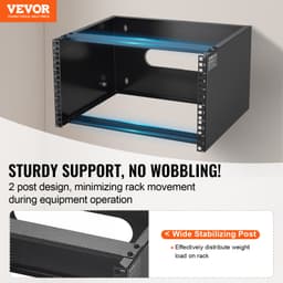 Síťová skříň 6U pro montáž na stěnu, hloubka 14 palců / 355,6 mm, serverová skříň, nosnost 50 lb / 22,68 kg, 500 x 350 x 270 mm - miniatura 6