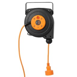 Naviják prodlužovacího kabelu, napájecí kabel na bubnu 9 m 1000 W, přívodní kabel 1 m - miniatura 5
