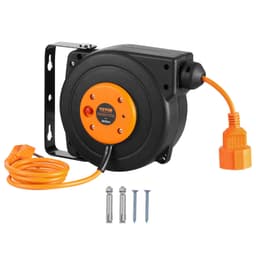 Naviják prodlužovacího kabelu, napájecí kabel na bubnu 9 m 1000 W, přívodní kabel 1 m - miniatura 12