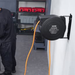 Naviják prodlužovacího kabelu, napájecí kabel na bubnu 15 m 1600 W, přívodní kabel 1 m - miniatura 1
