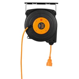 Naviják prodlužovacího kabelu, napájecí kabel na bubnu 15 m 1600 W, přívodní kabel 1 m - miniatura 5