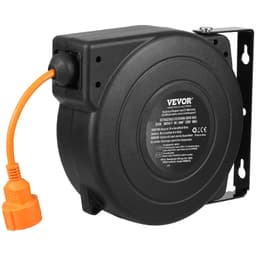 Naviják prodlužovacího kabelu, napájecí kabel na bubnu 15 m 1000 W, přívodní kabel 1 m - miniatura 3