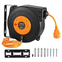 Naviják prodlužovacího kabelu, napájecí kabel na bubnu 15 m 1000 W, přívodní kabel 1 m - miniatura 12