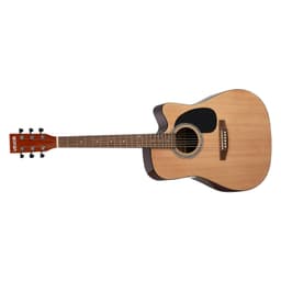1041,4 mm (41 palců) Cutway akustická kytara Natural začátečnický balíček s pouzdrem pro dospělé - miniatura 3