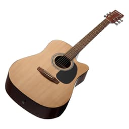 1041,4 mm (41 palců) Cutway akustická kytara Natural začátečnický balíček s pouzdrem pro dospělé - miniatura 5