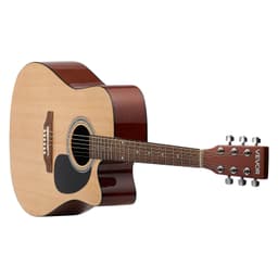 1041,4 mm (41 palců) Cutway akustická kytara Natural začátečnický balíček s pouzdrem pro dospělé - miniatura 4