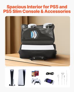 Cestovní taška pro PS5, voděodolná, nylonová, pro konzoli PlayStation 5 PS5 Slim - miniatura 7