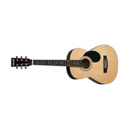 Akustická kytara dreadnought 36 palců / 914,4 mm, přírodní začátečnický balíček s gig bagem pro teenagery - miniatura 3