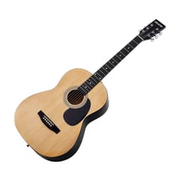 Akustická kytara dreadnought 36 palců / 914,4 mm, přírodní začátečnický balíček s gig bagem pro teenagery - miniatura 5