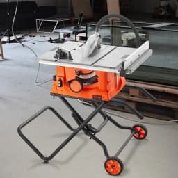 25,4 cm stolní pila se stojanem, elektrický řezací stroj 4800 ot./min, 63,5 cm kapacita podélného řezu - miniatura 1