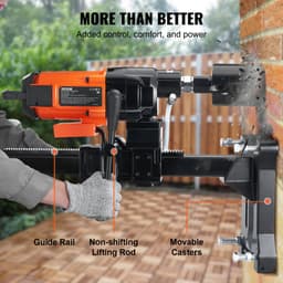 Diamantová jádrová vrtačka na beton, vrtací korunky, 3200 W, 750 ot./min - miniatura 10
